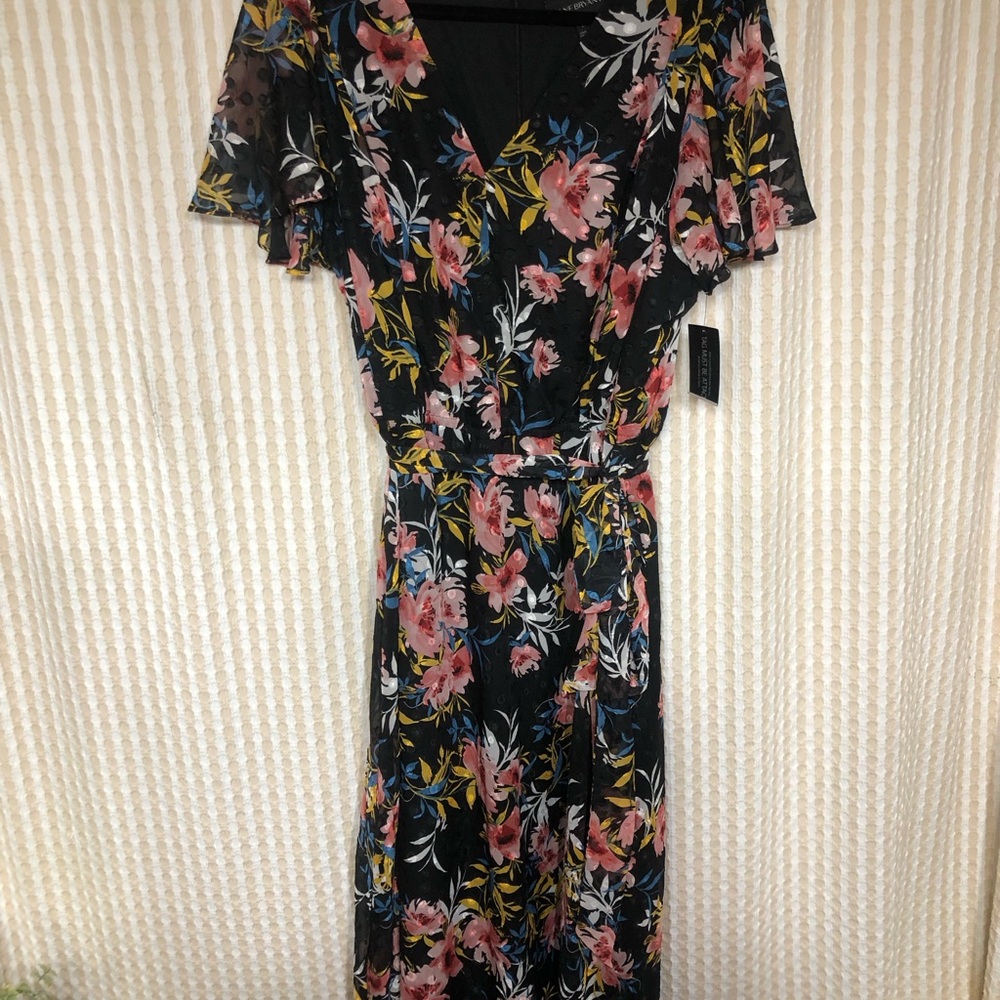 Lane Bryant Ruffle Sleeve Maxi Dress